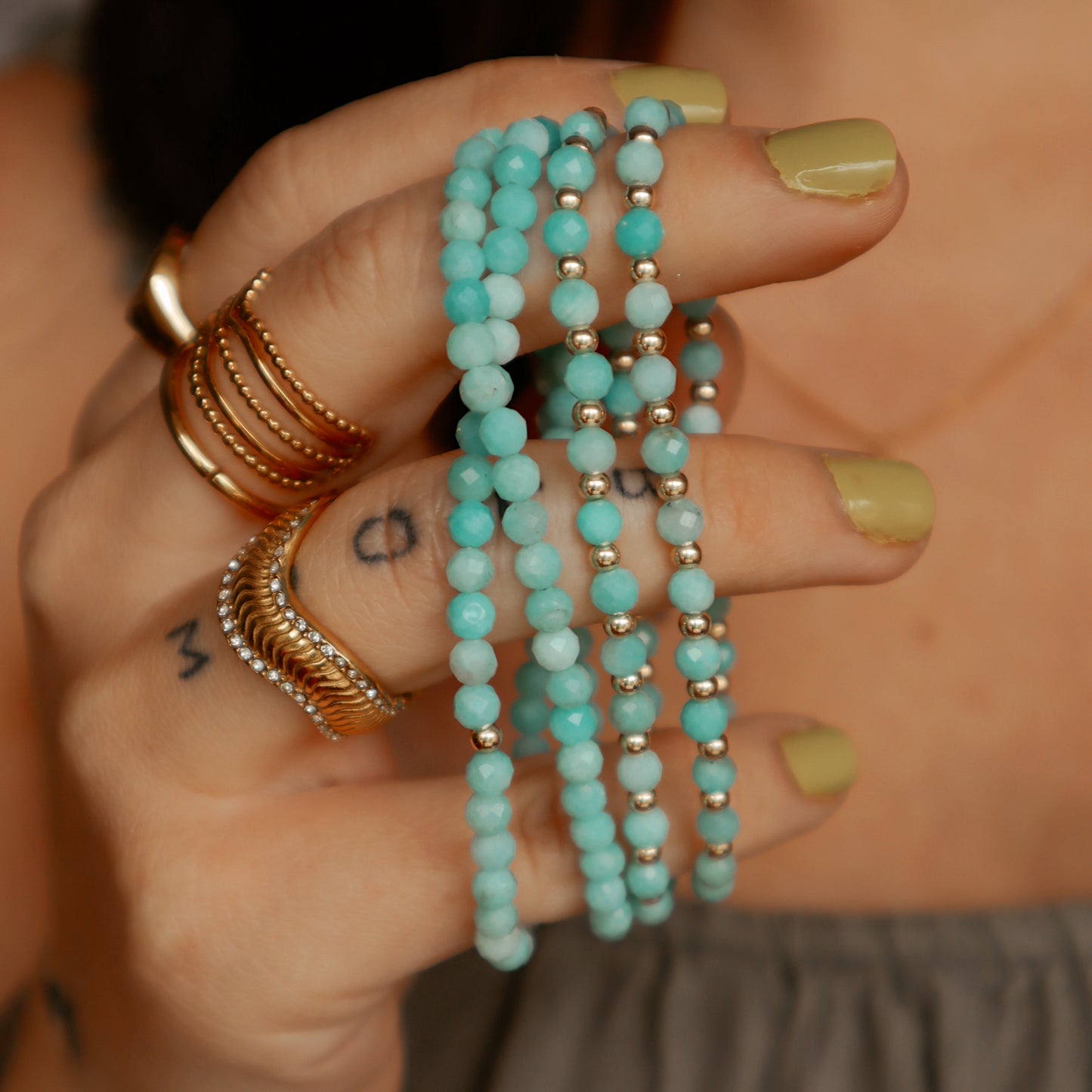 Azul Amazonite Bitty Stacker