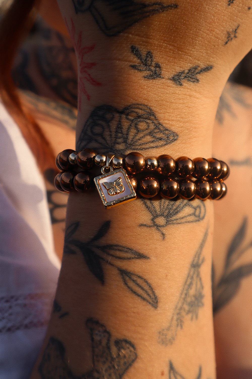 Audrey Bronze Hematite