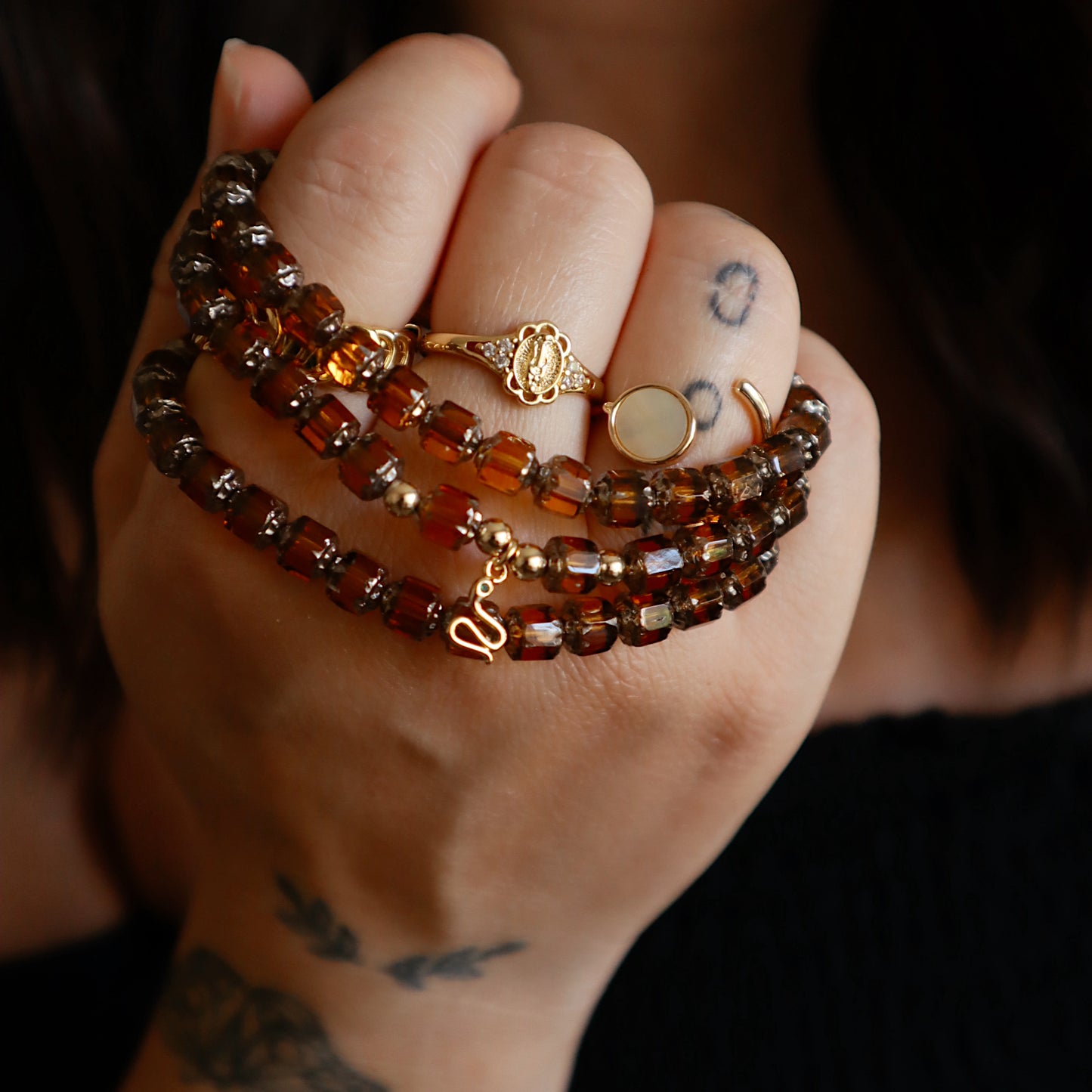 Binx Amber Cathedral Stacker