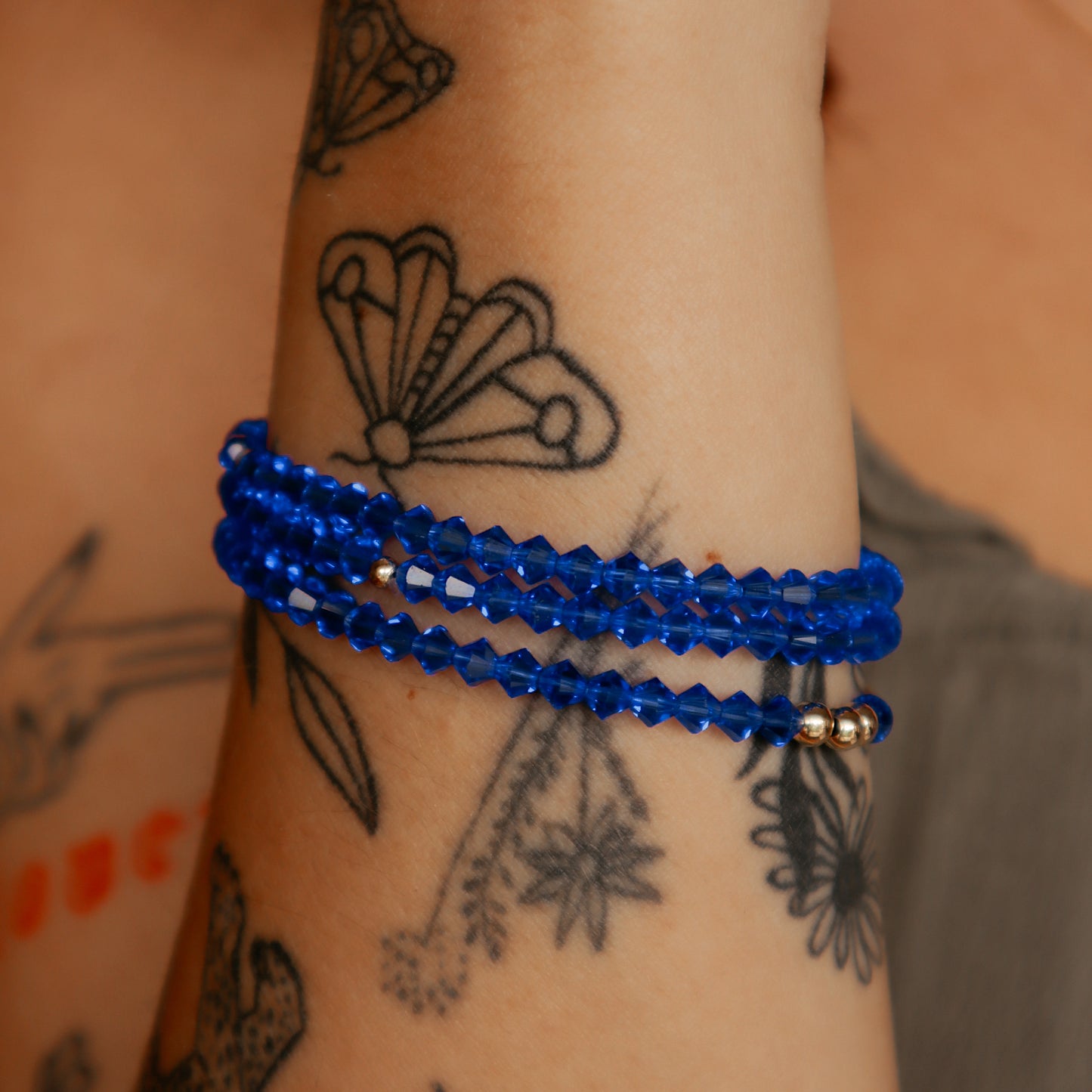 Capri Cobalt Bitty Swarovski Stacker