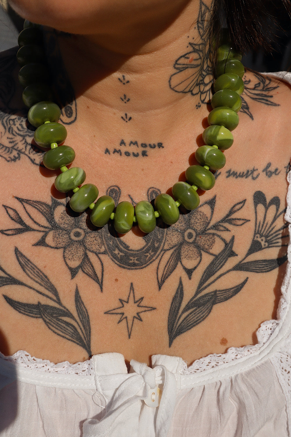 Capri Necklace- Olive