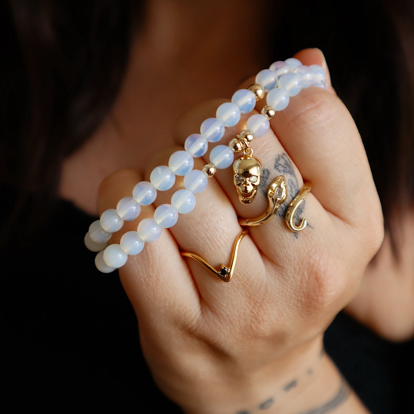 Casper Smoke Agate Stacker