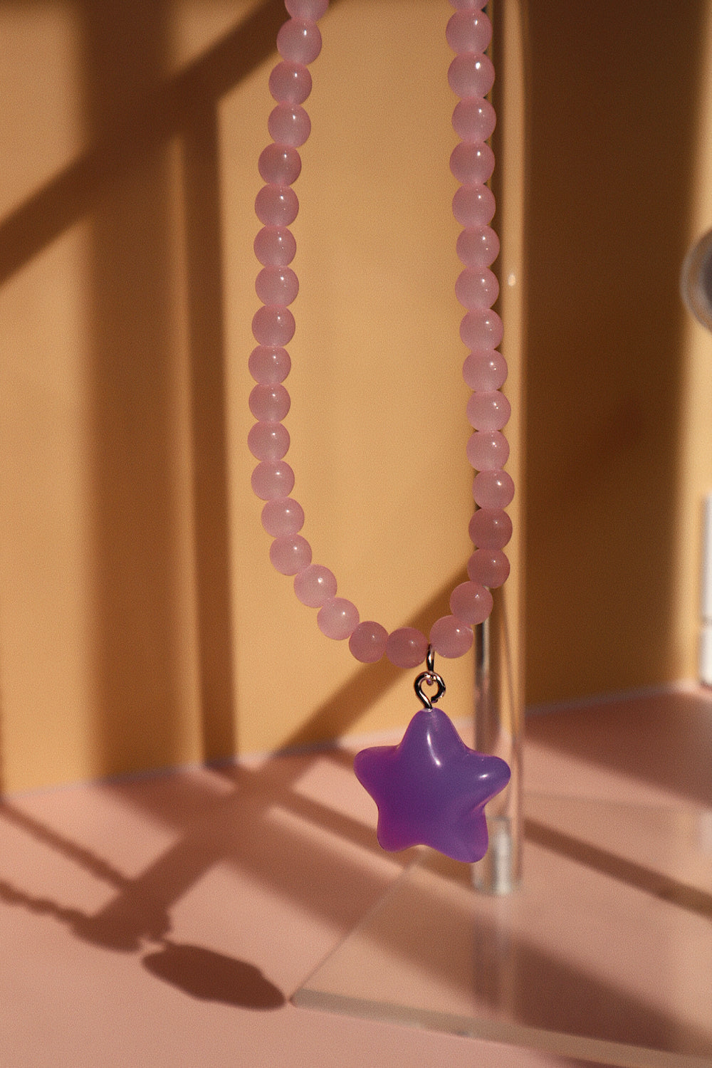 Clueless Necklace- Blush/Lilac