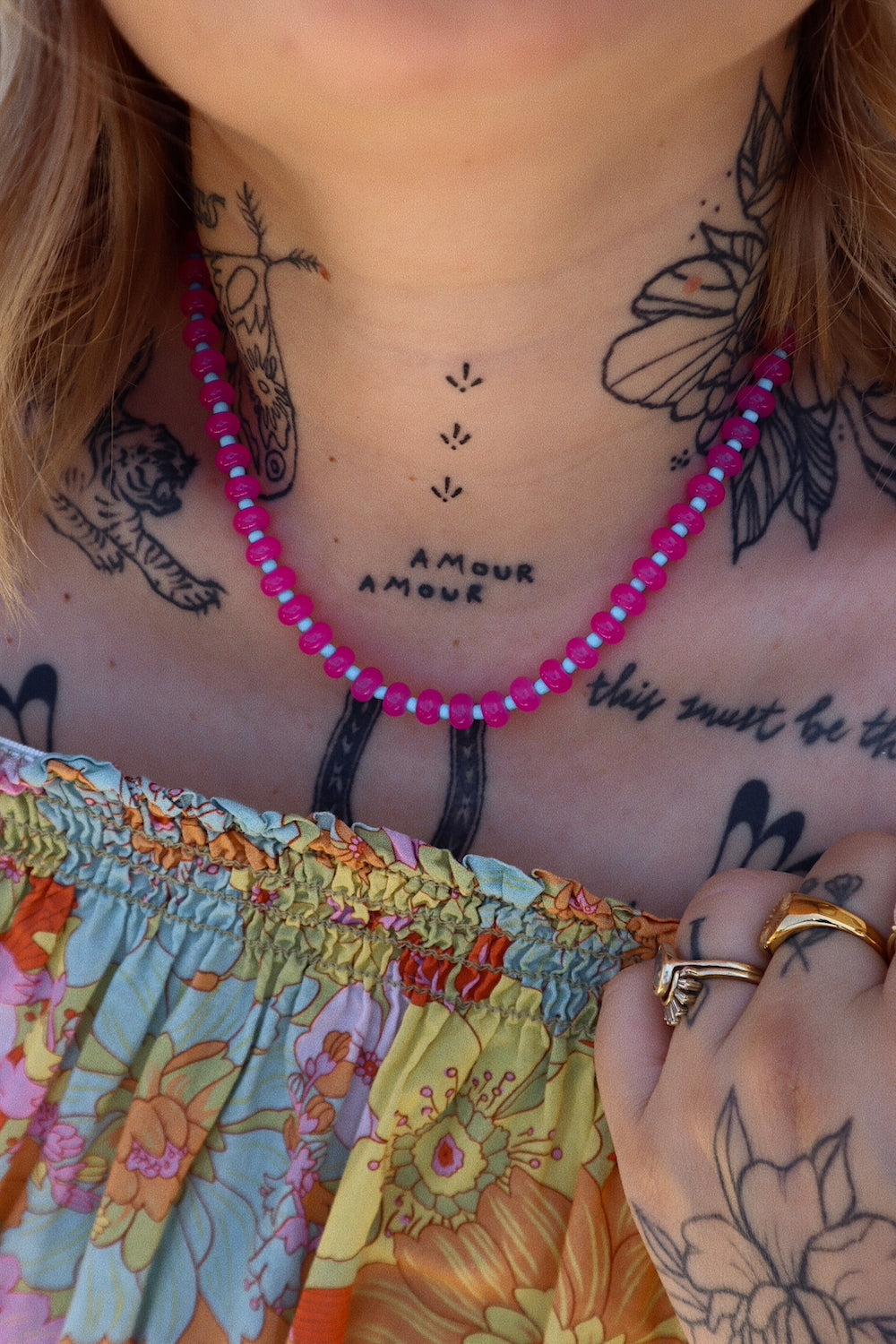 Cruz Necklace- Azalea