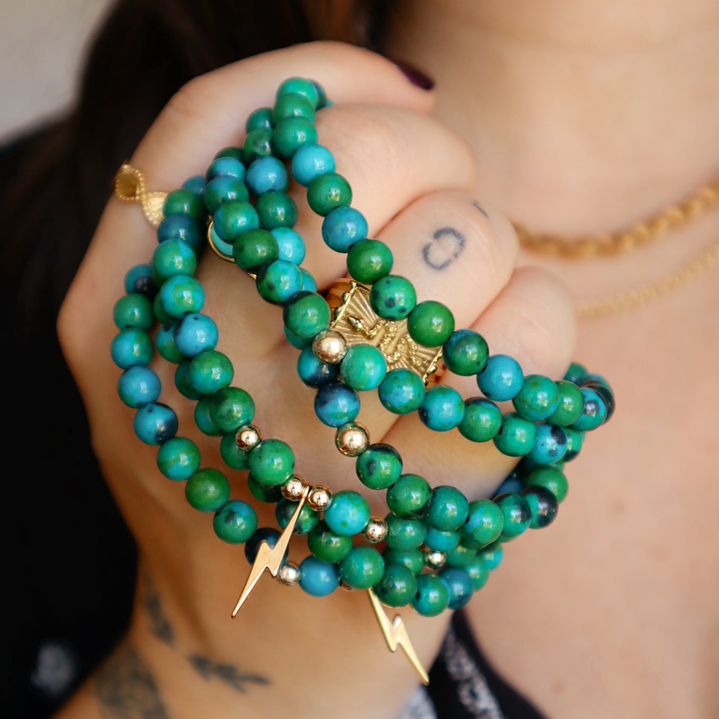 Hunter Ocean Agate Stacker