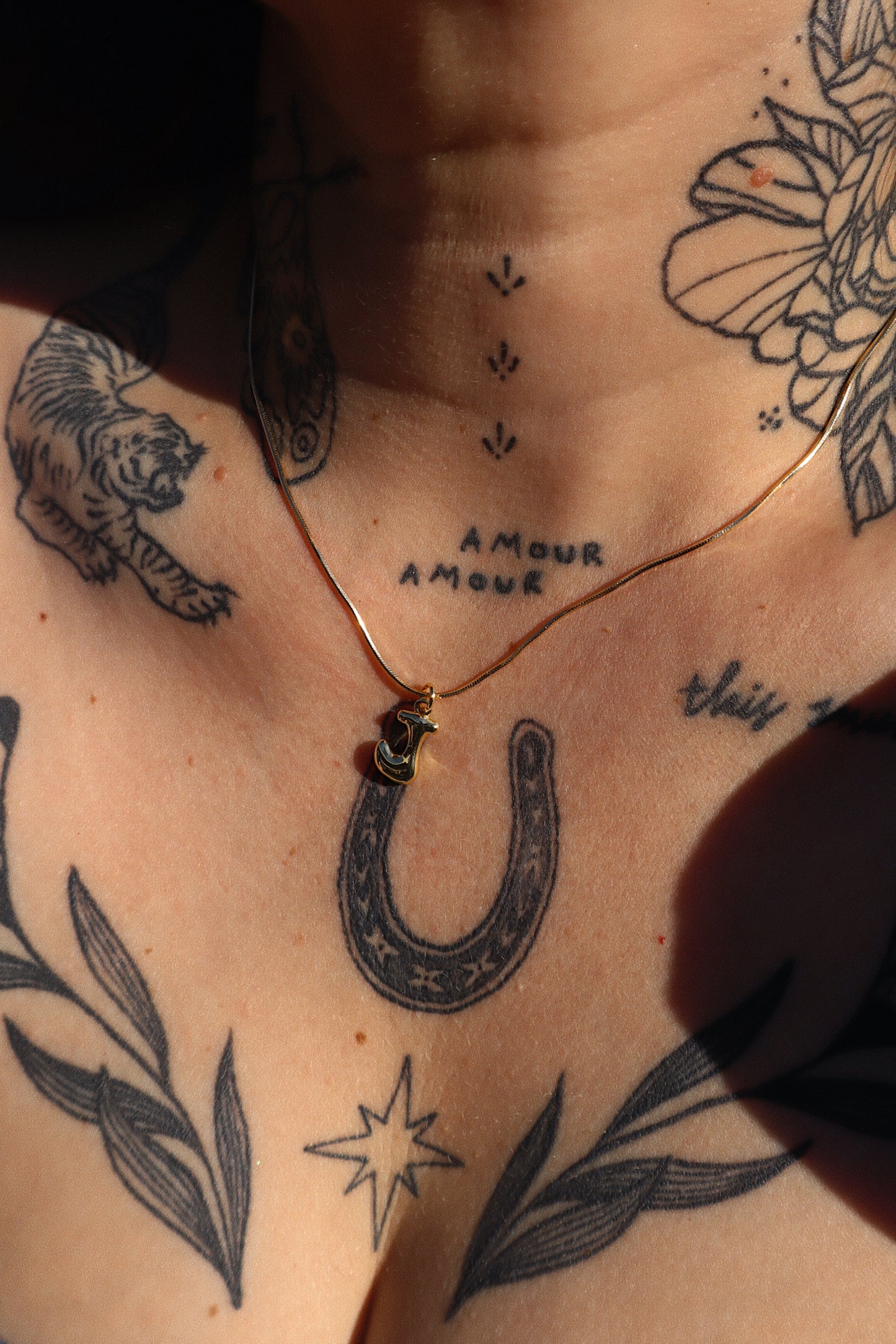 Iris Initial Necklace