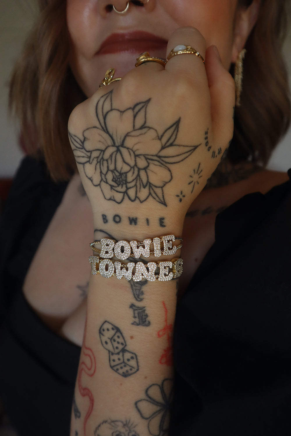 Girly Wrist Tattoos with Names to Love