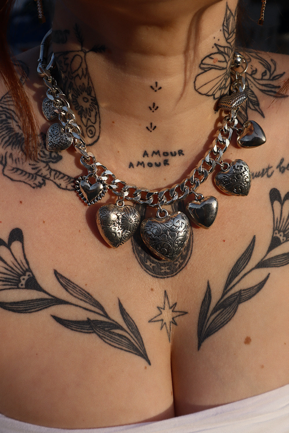 Margot Silver Chunky Charm Necklace