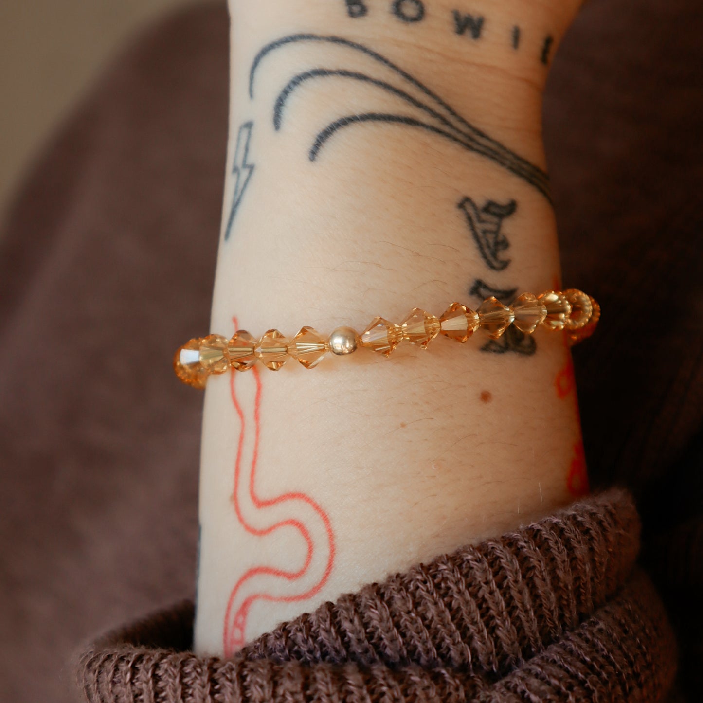 Marie Topaz Swarovski Stacker