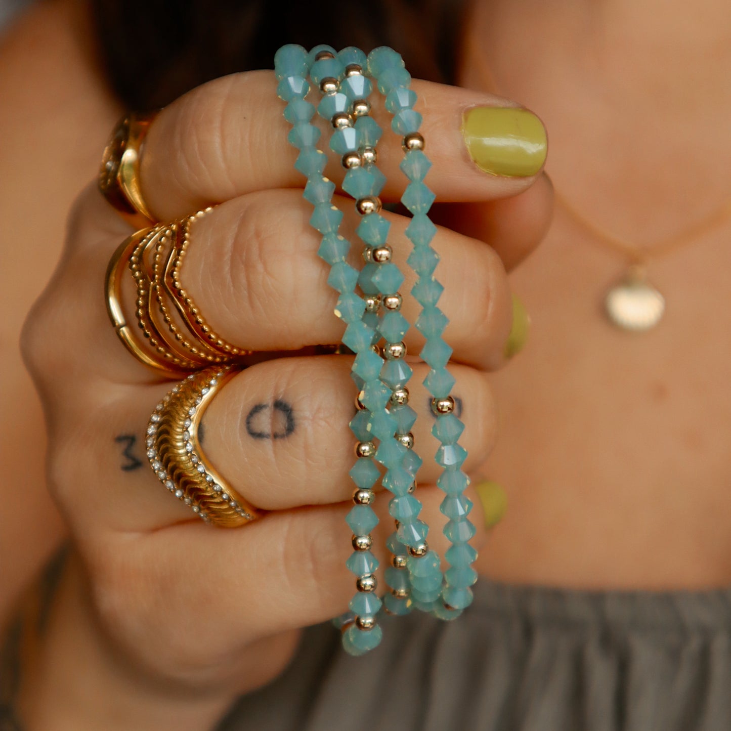 Pacific Opal Bitty Swarovski Stacker