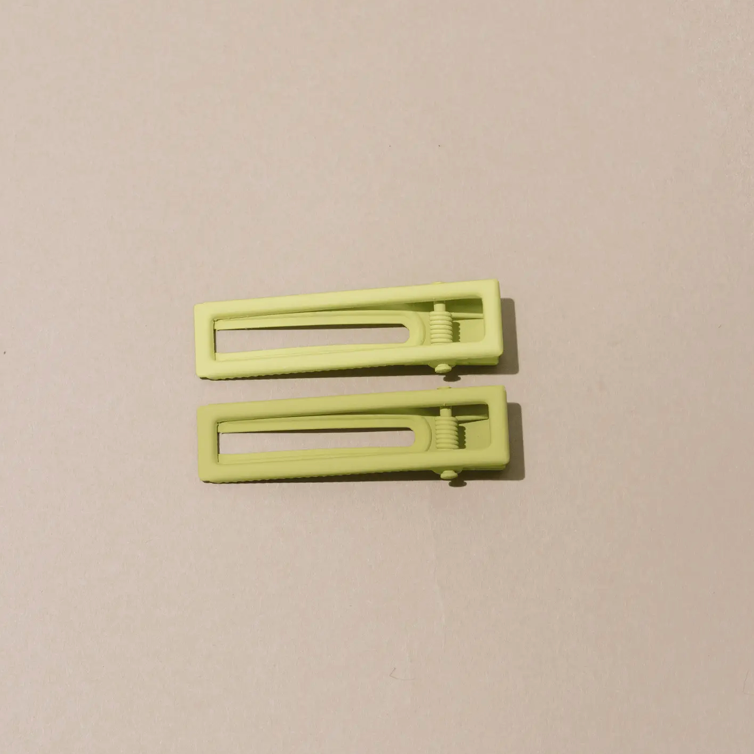 Lu Lu Hair Clips in Pistachio