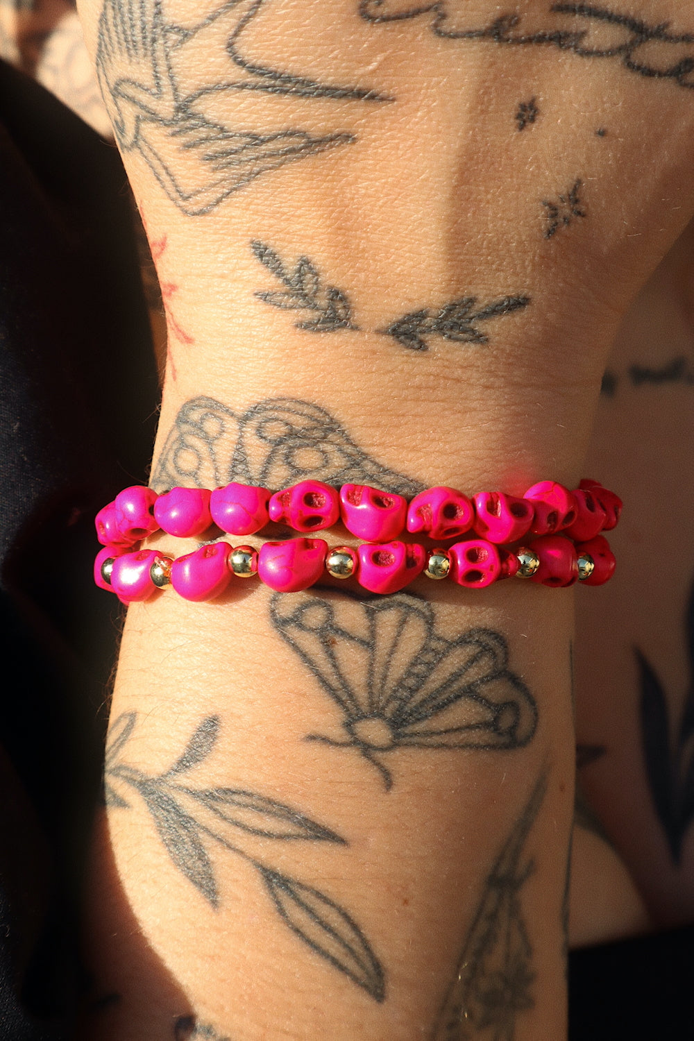 Spicy Pink Skull Stacker