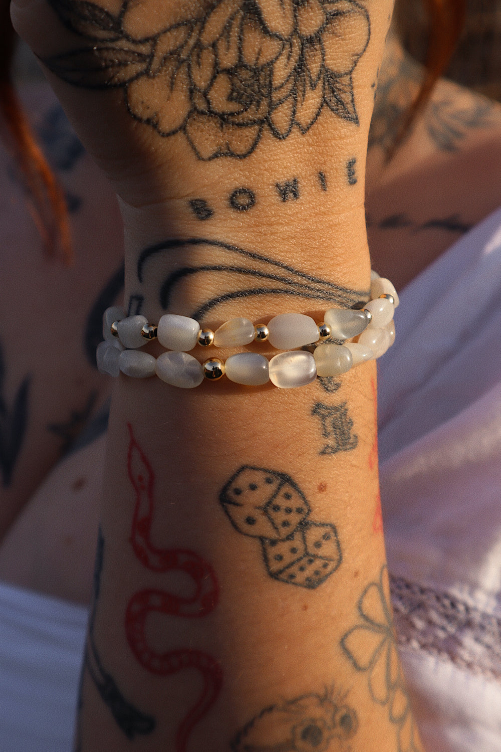 Sylvie Moonstone Pebble Stacker