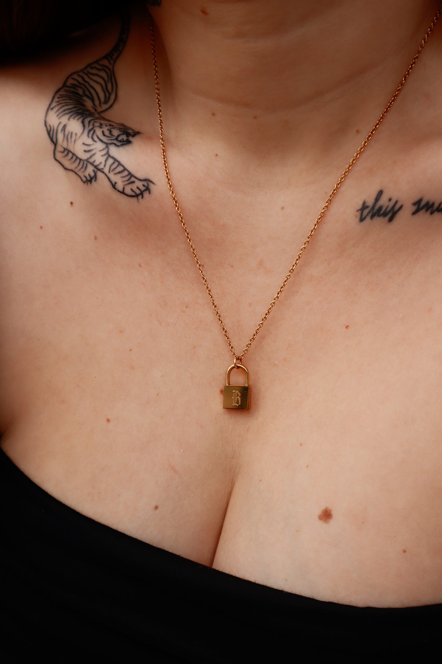 Tallulah Old English Initial Necklace