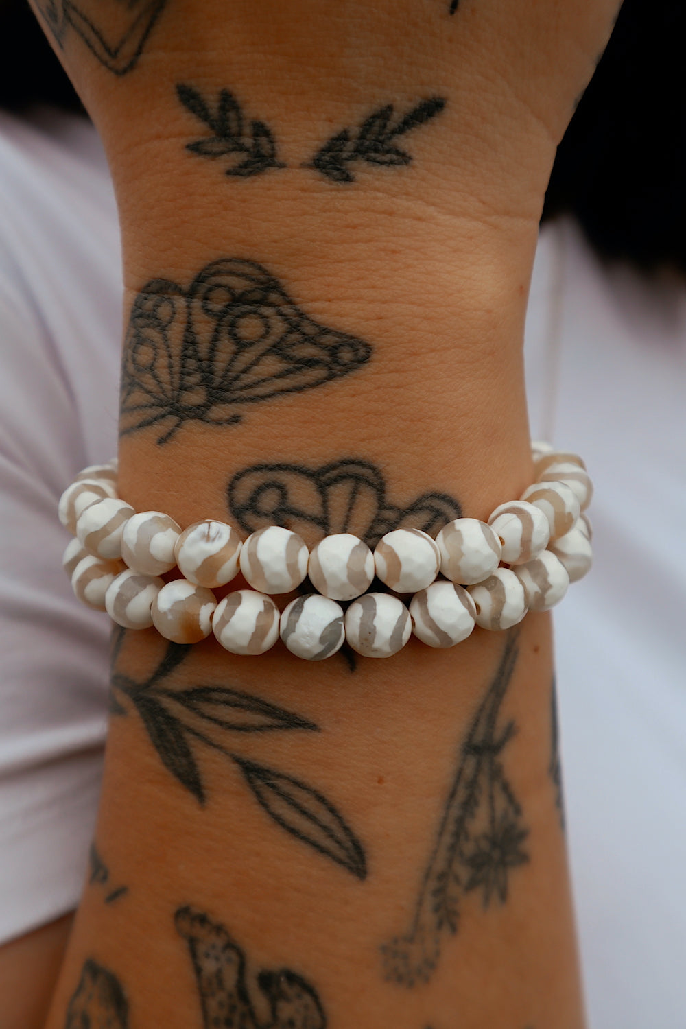 White Dzi Stacker