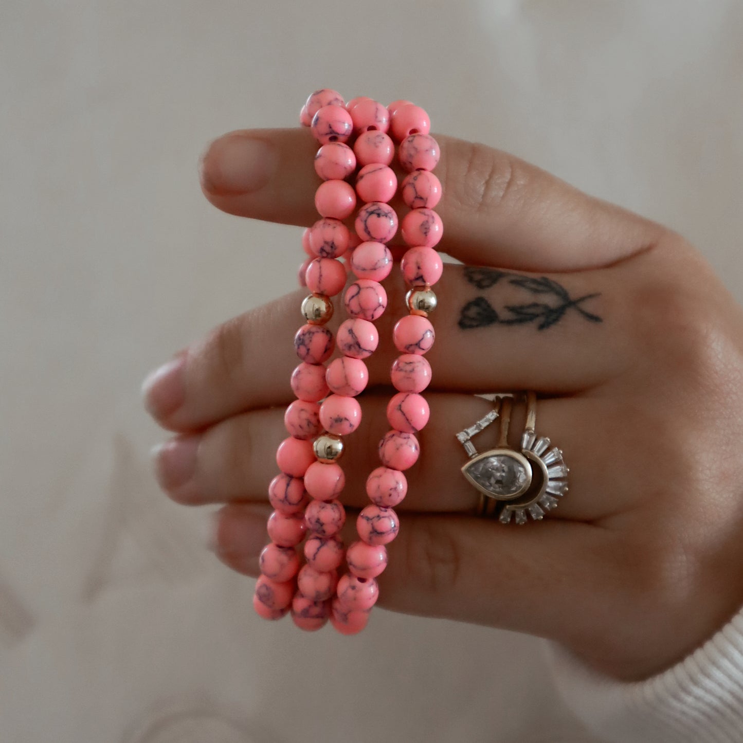 Neon Pink Magnesite Stacker - RTS