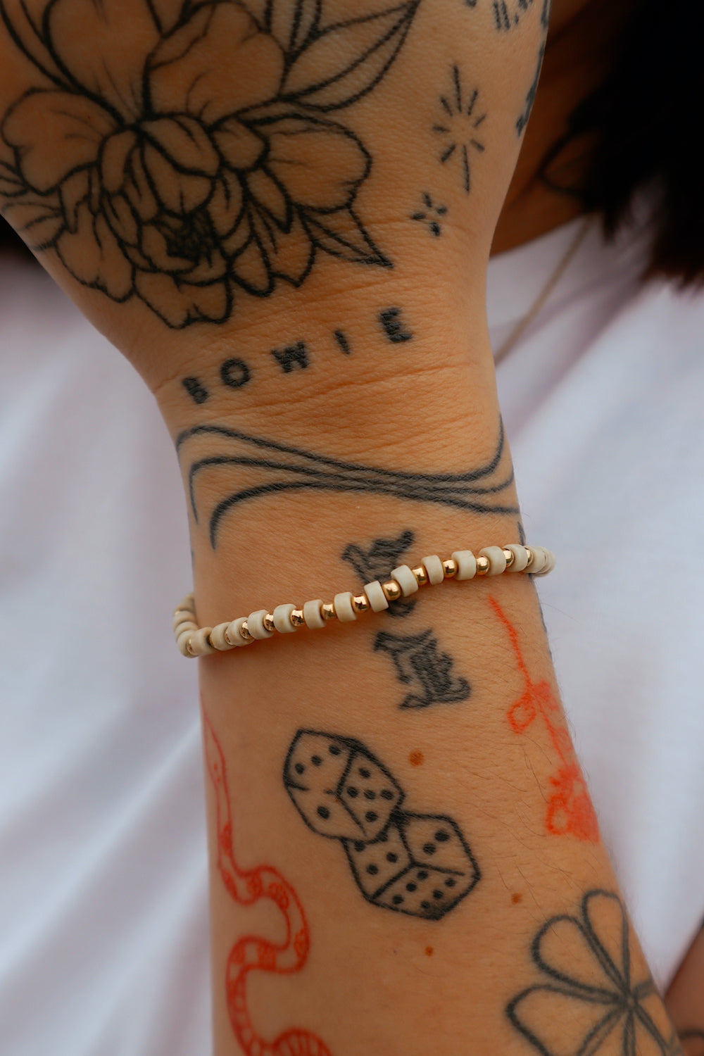 Cream Pearl Bitty Stacker