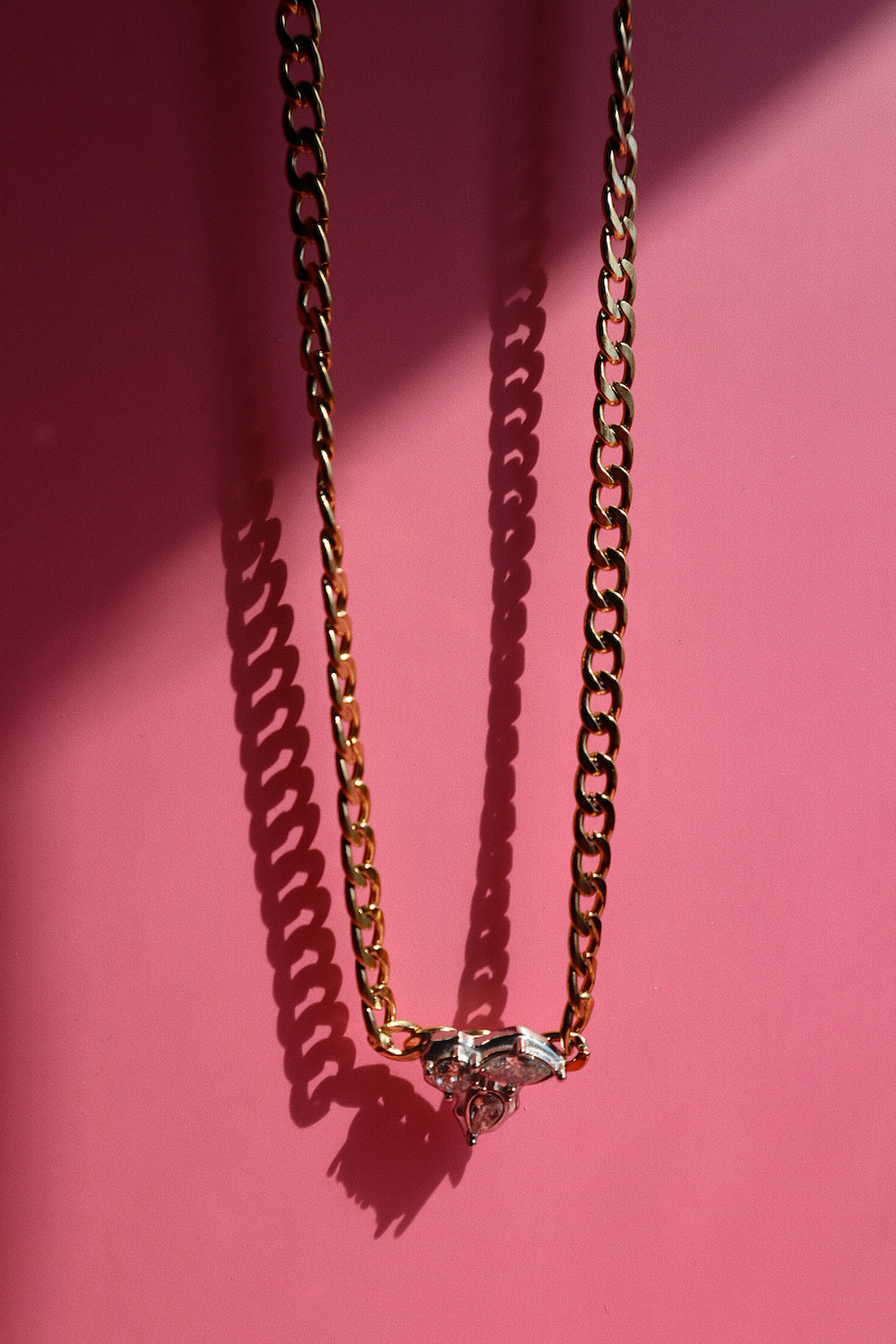Mixed Metal CZ Necklace