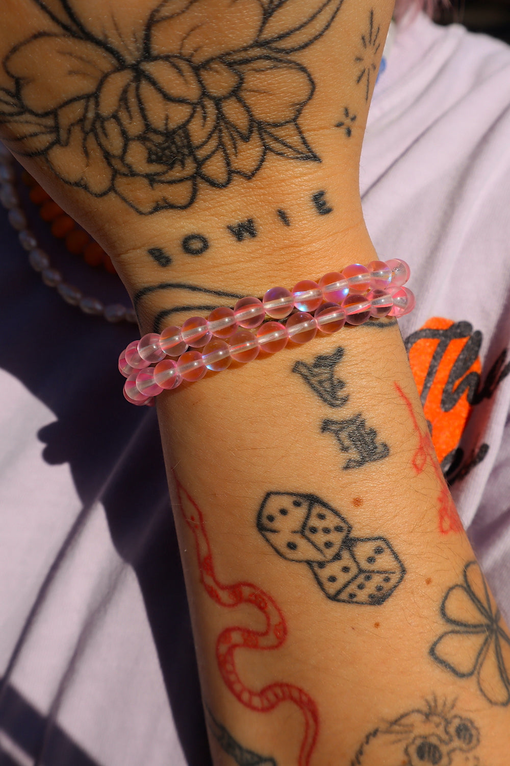Pink Moonstone Stacker