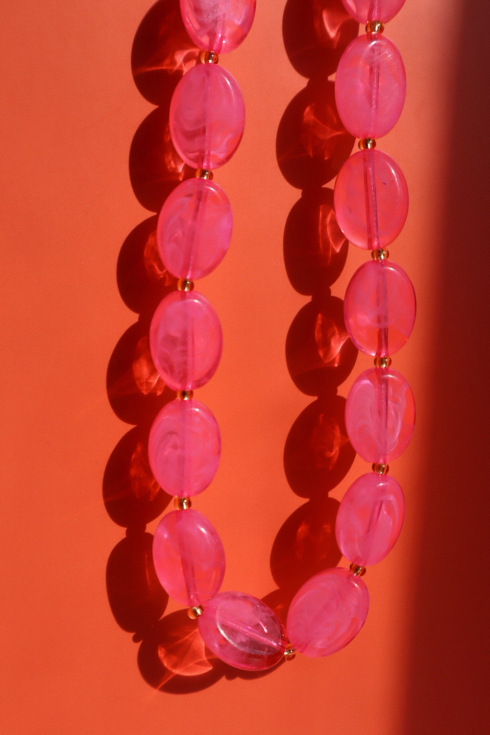 Jones Necklace- Hot Pink