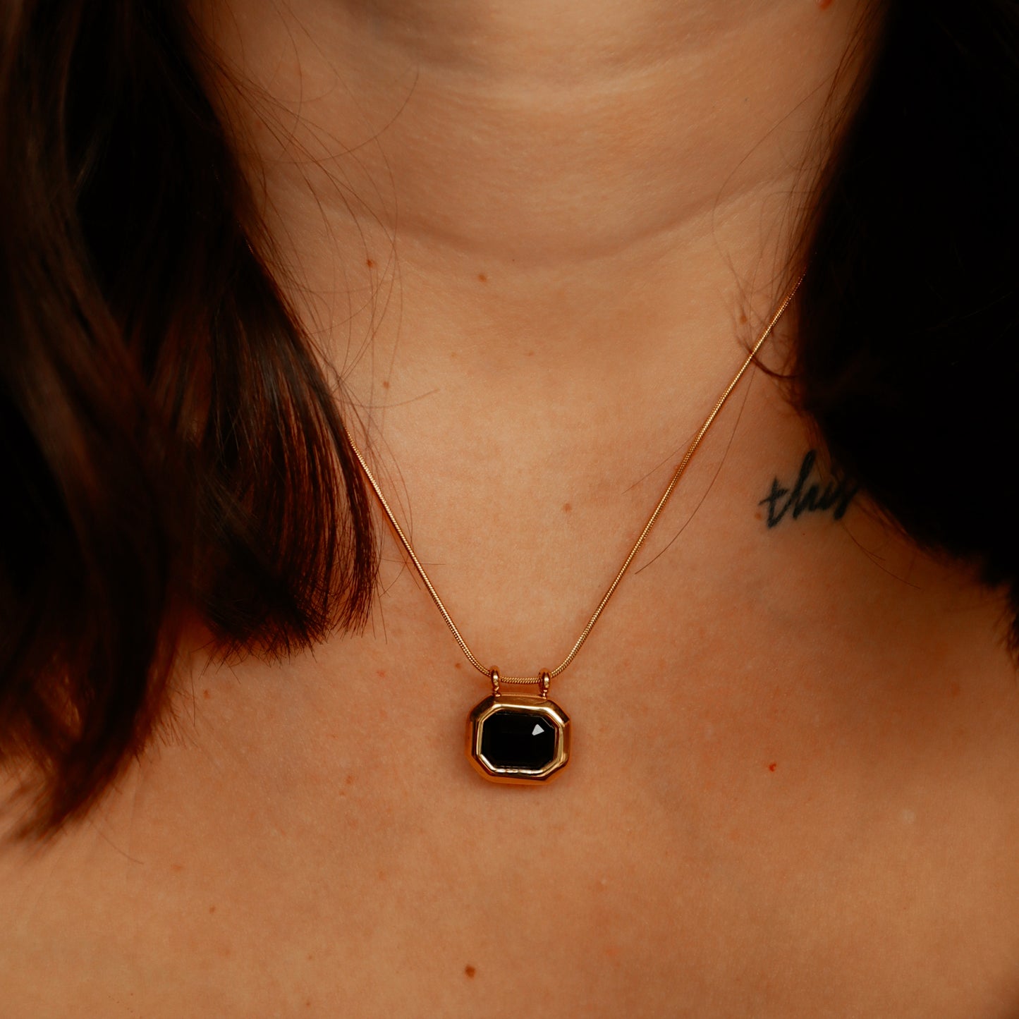 The Aura Necklace- Onyx