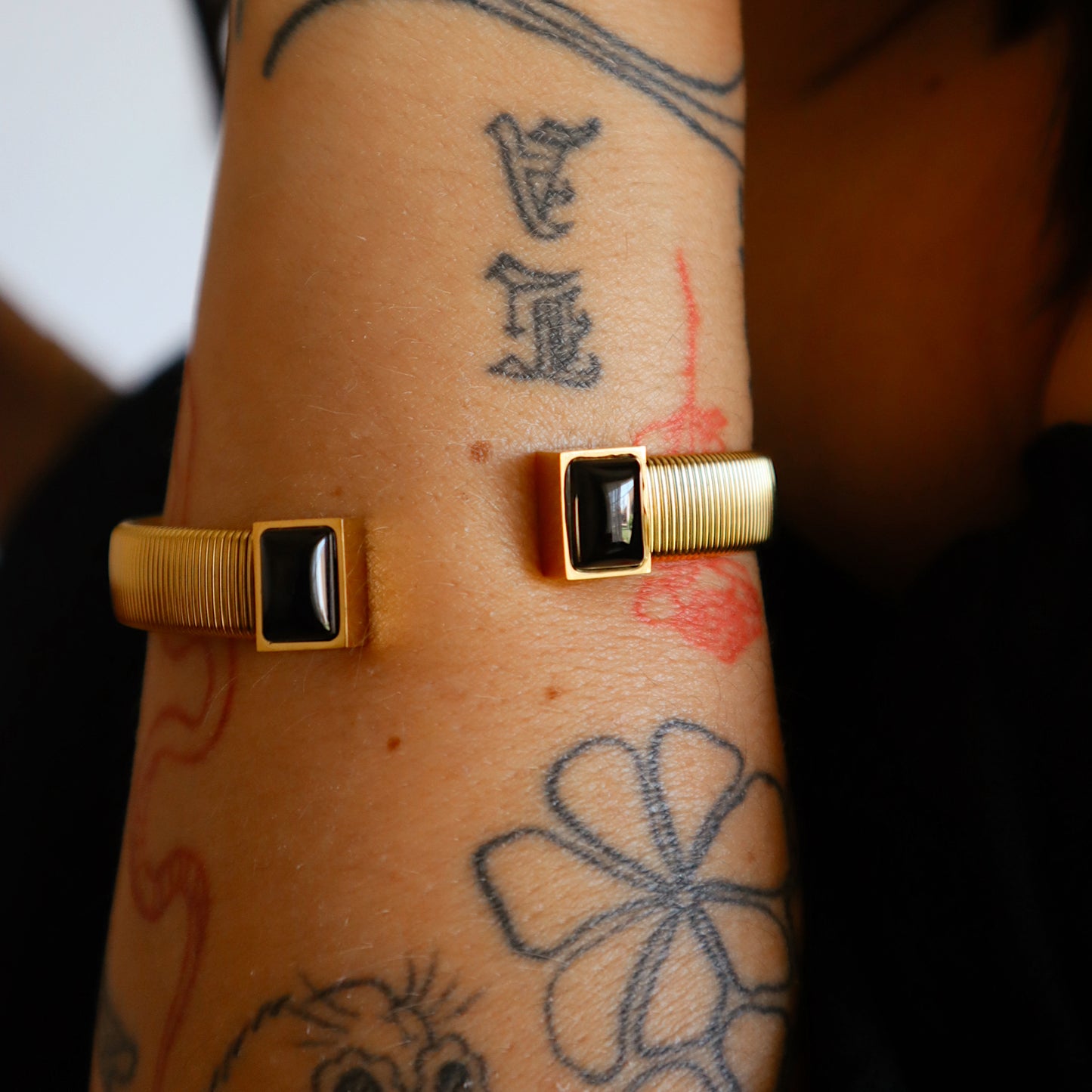 The Merle Bangle- Onyx