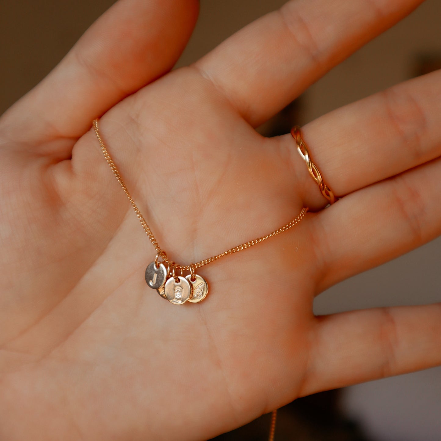 The Van Zandt Custom Solid Gold Charm Necklace