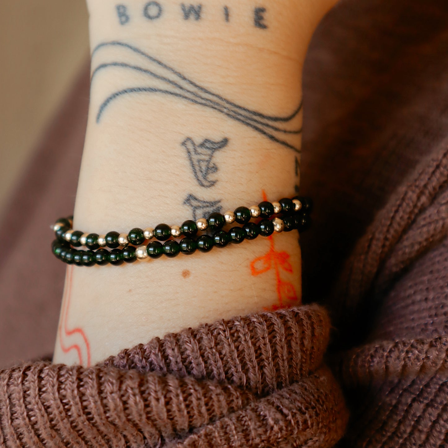 To Live is to Fly Deep Green Sparkle Bitty Stacker