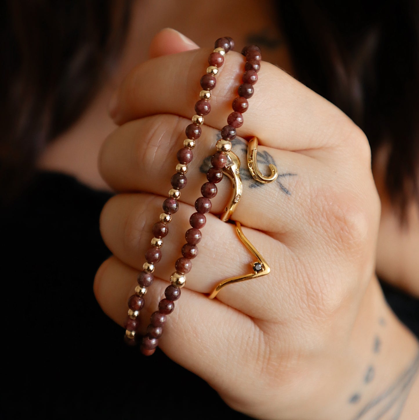 Vampire Garnet Bitty Stacker