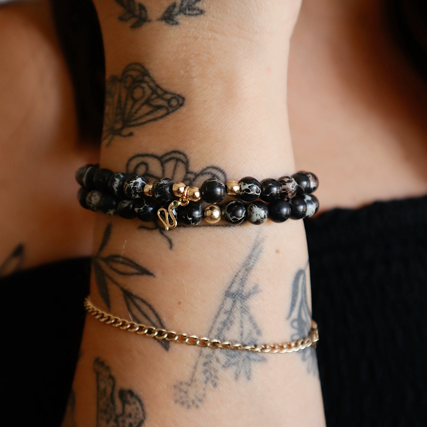 Wendesday Onyx Jasper Stacker