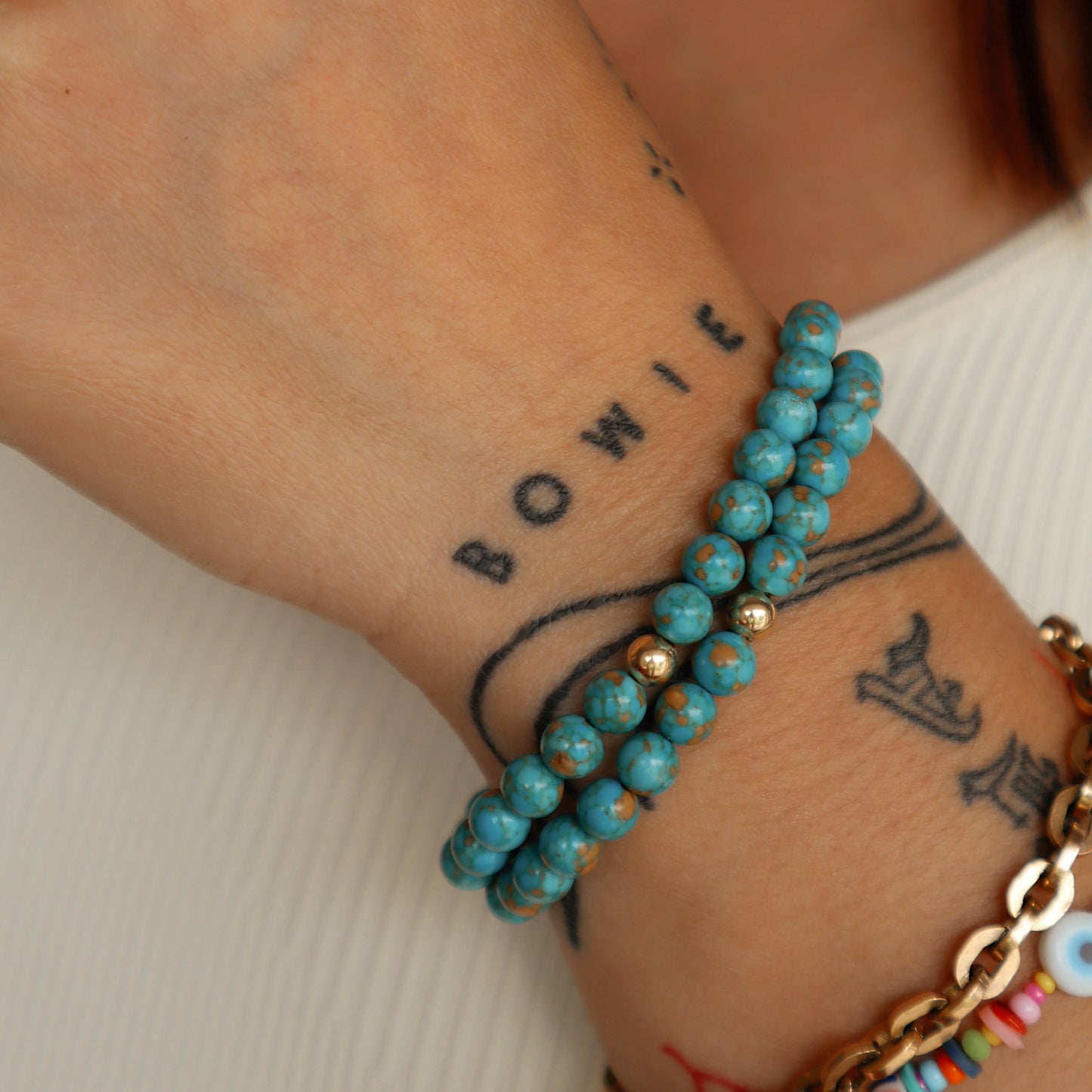 Zoe Teal Sea Sediment Stacker