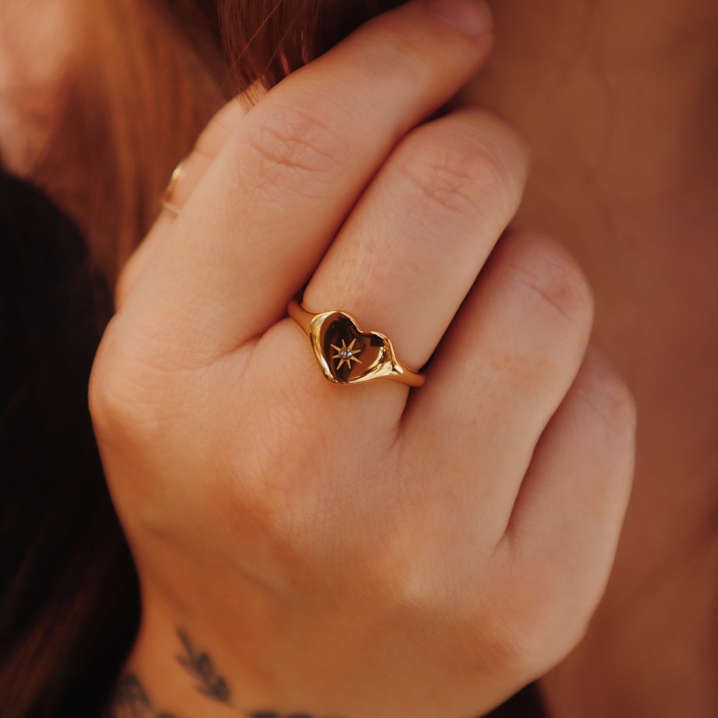 The Bia Vintage Heart Ring
