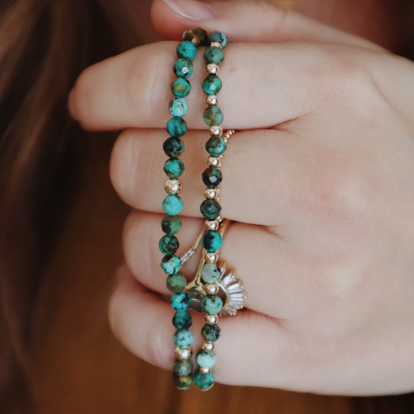 Nina Turquoise Bitty Stacker