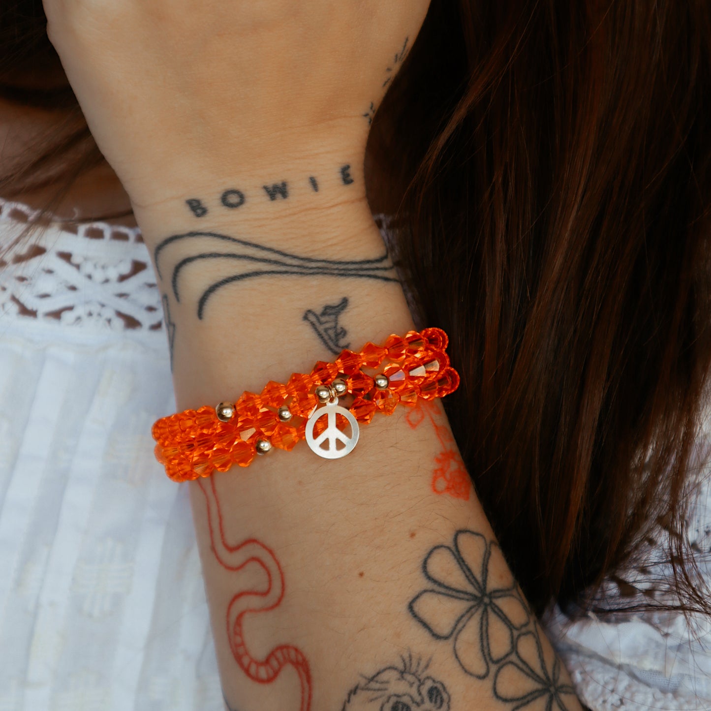 Ziggy Orange Swarovski Stacker