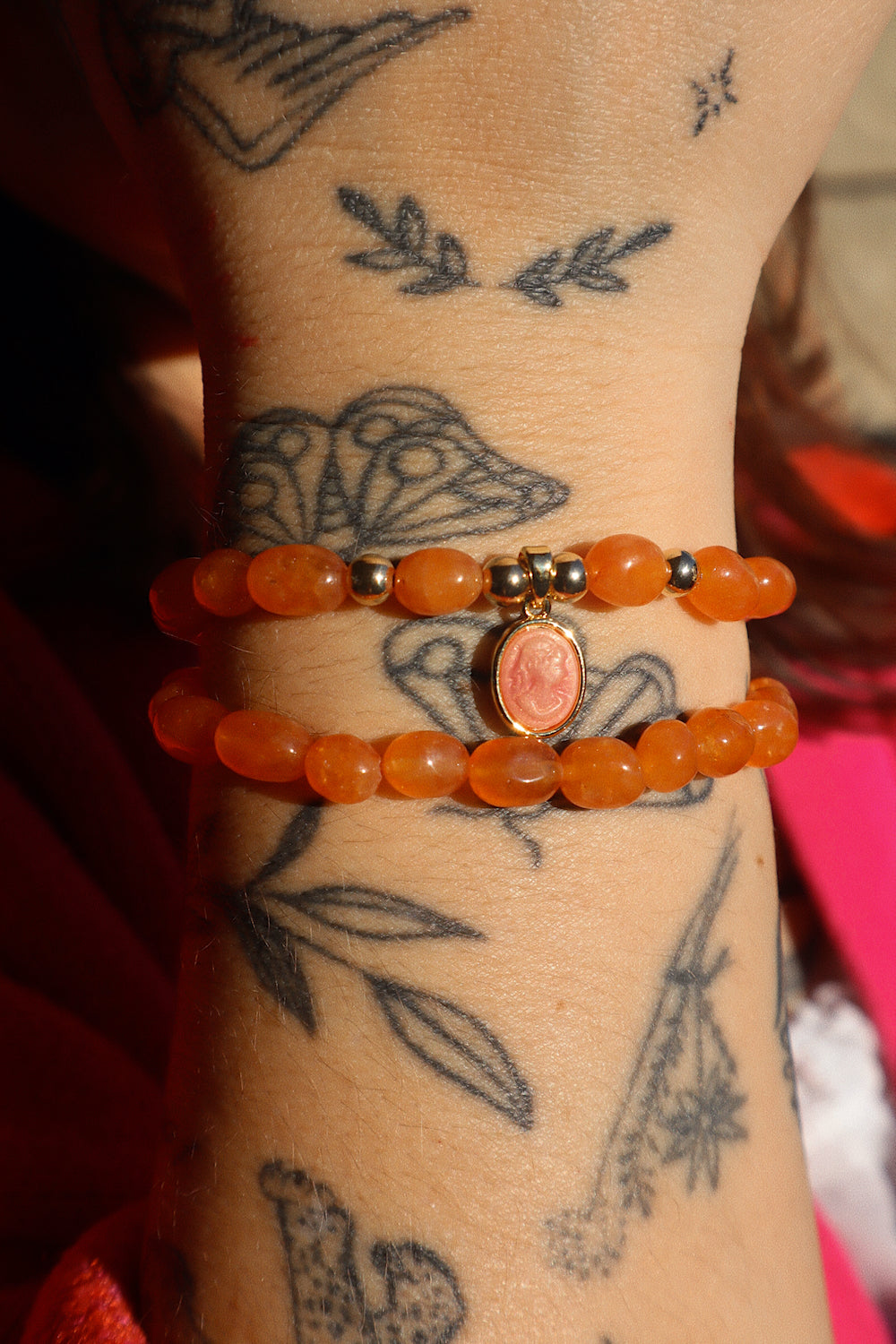 Alice Tangerine Pebble Stacker