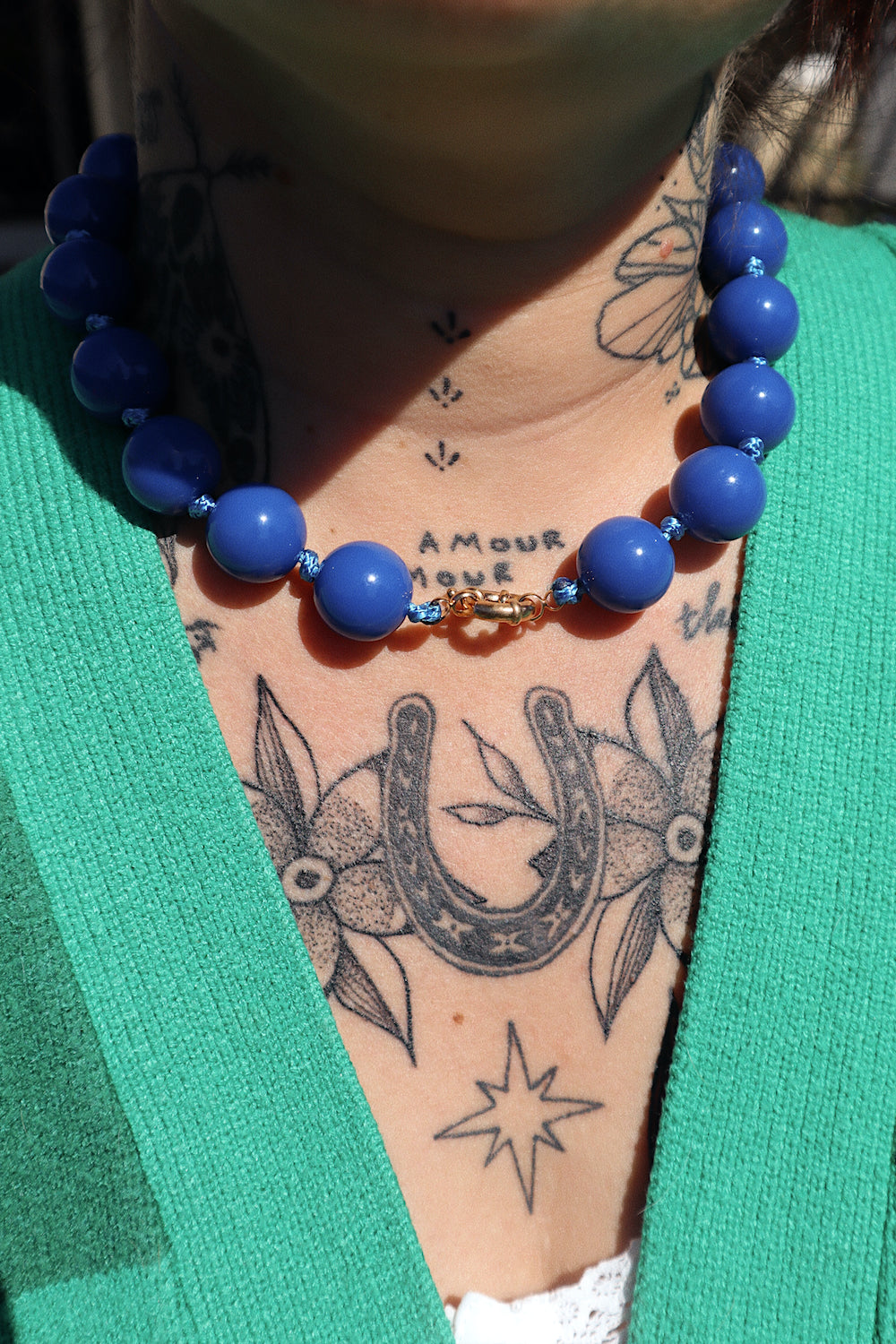 Camille Cobalt Chunky Necklace