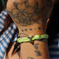 Camp Initial Bracelet- Neon Green