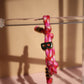 Camp Initial Bracelet- Hot Pink