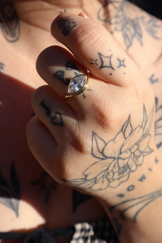 Champagne Problems Adjustable Ring