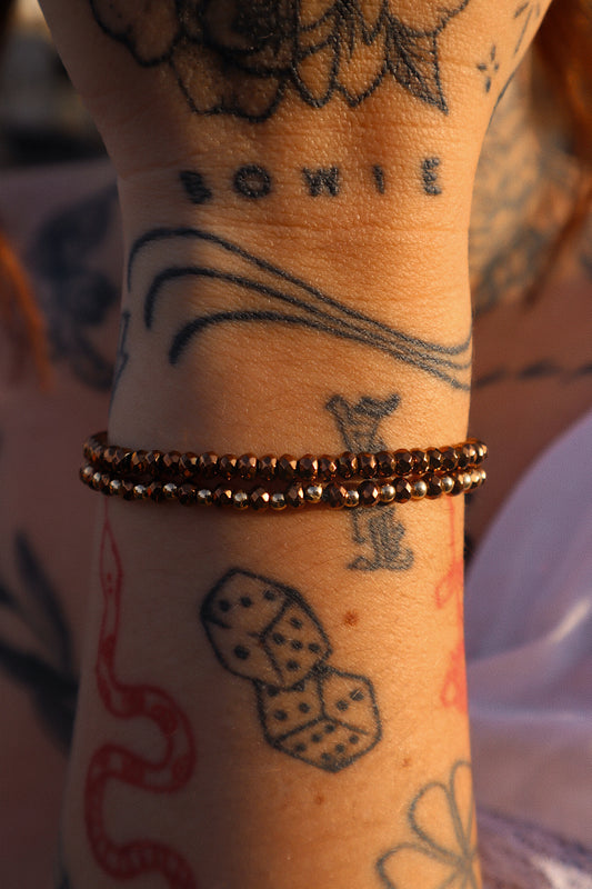 Charolotte Bronze Rondelle Bitty Stacker