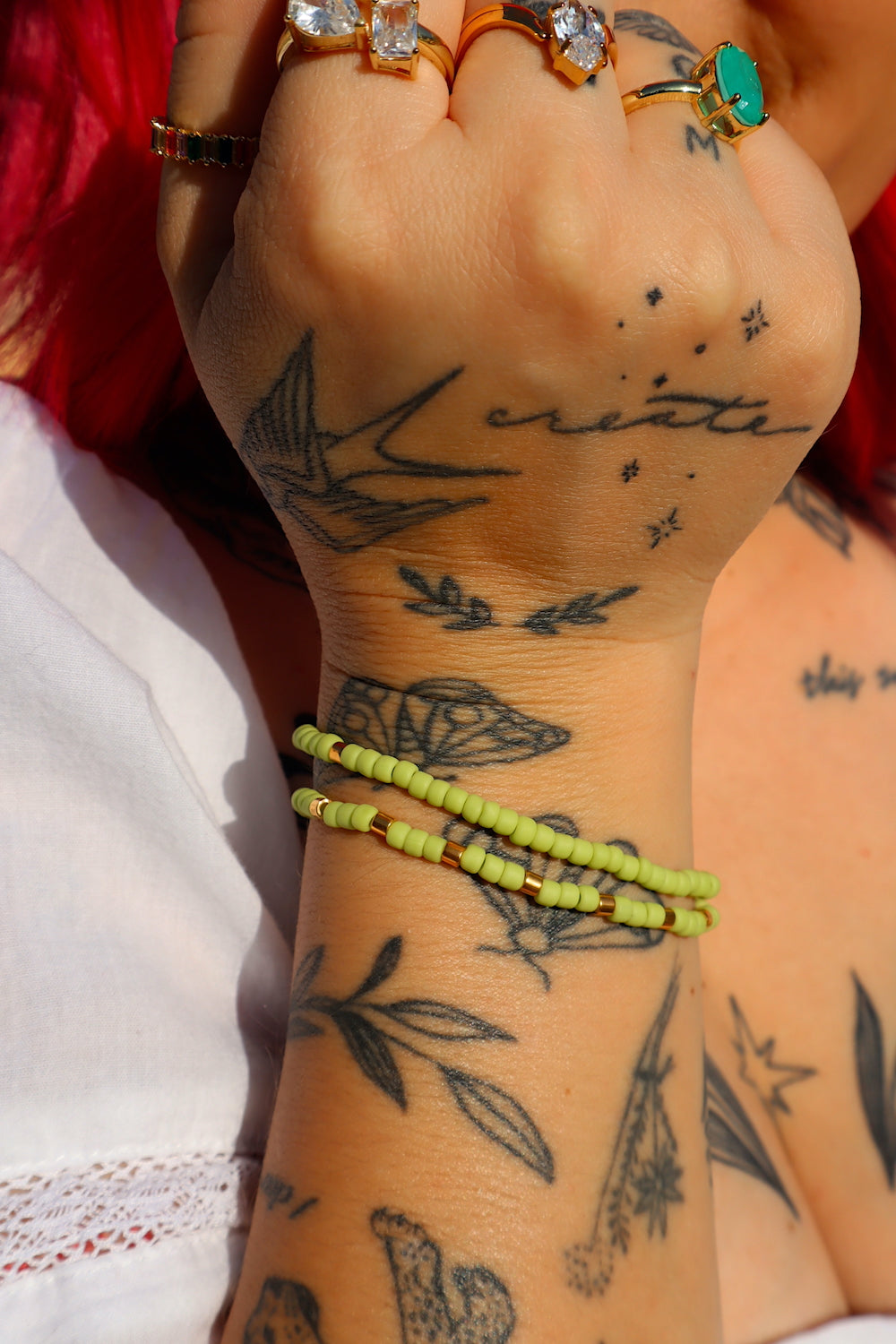 Matte Chartreuse Bitty Stacker