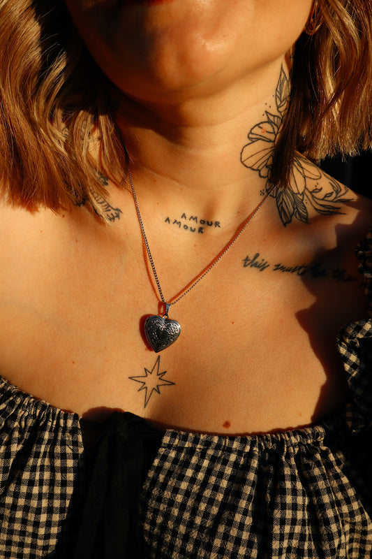 Clover Heart Locket