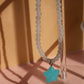Clueless Necklace- Aqua