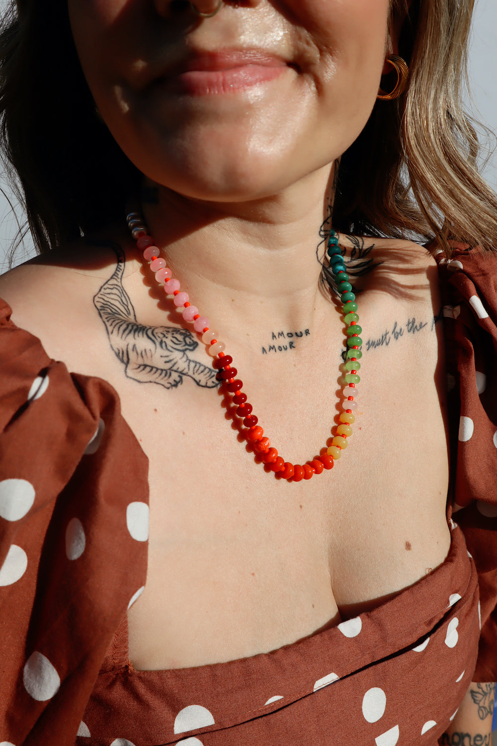 Cruz Necklace- Ruby