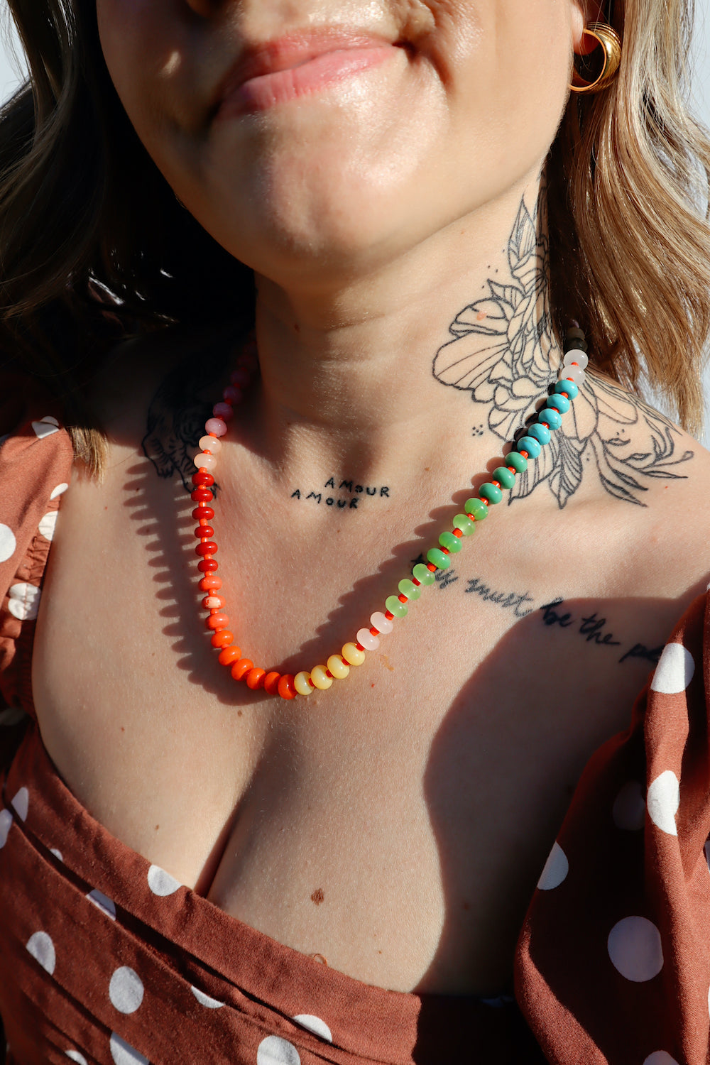Cruz Necklace- Ruby