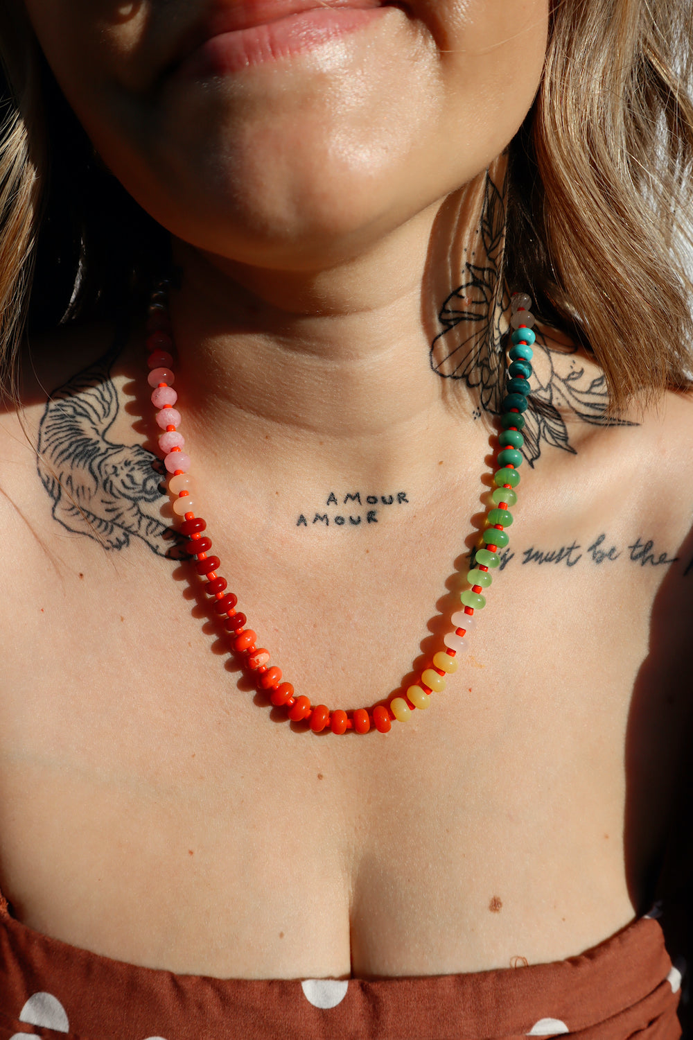 Cruz Necklace- Ruby