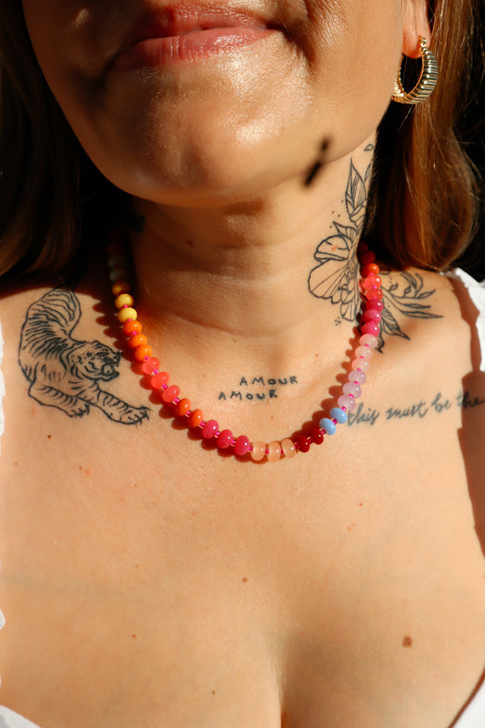 Cruz Necklace- Sunset