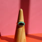 Ginger Adjustable Ring- Teal/Olive
