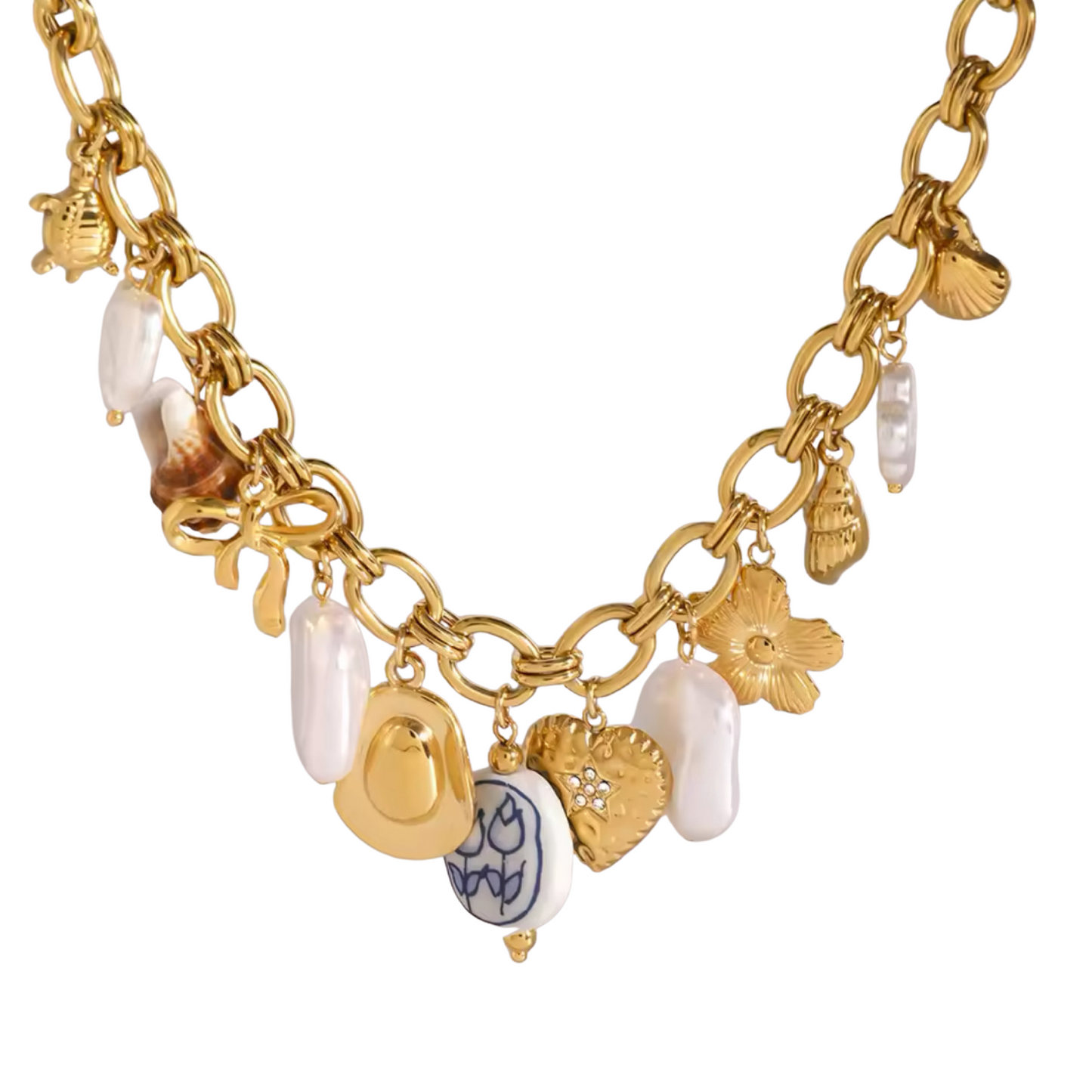 Baker Vintage Charm Necklace