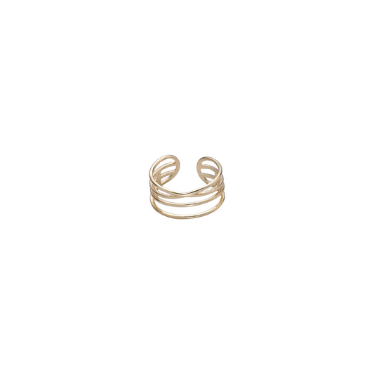 Layered Simple Adjustable Ring